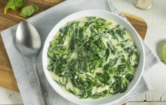 fresh creamed spinach