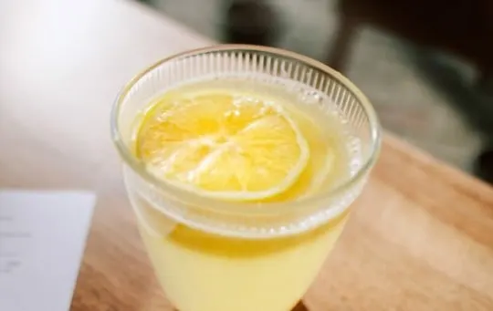 lemon juice with sea salt flakes