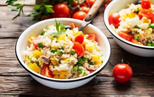 rice salad with vegetables