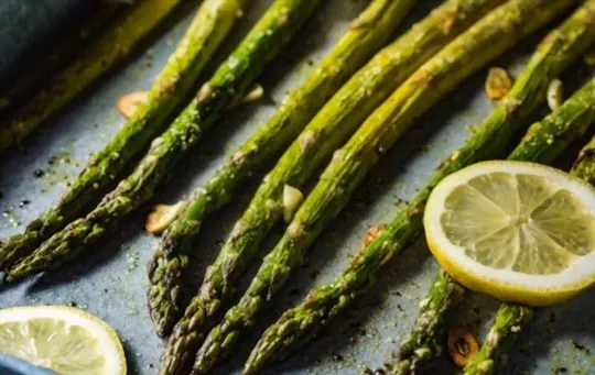 roasted asparagus with lemon and parmesan