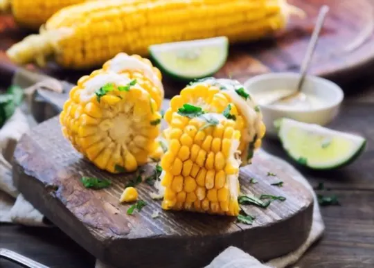corn on the cob in garlic butter