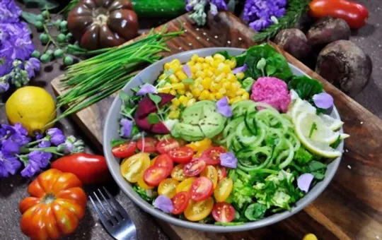 rainbow veggie salad