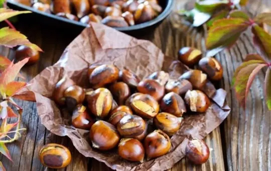 roasted chestnuts with butter and rosemary
