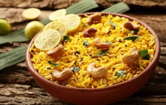 spicy indian lemon rice