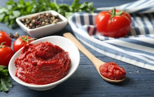 tomato paste or tomato sauce