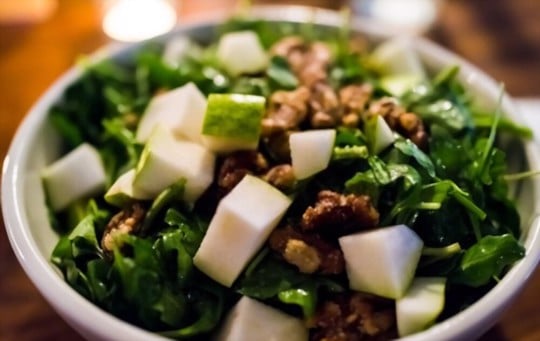 kale and apple salad with brussels sprouts