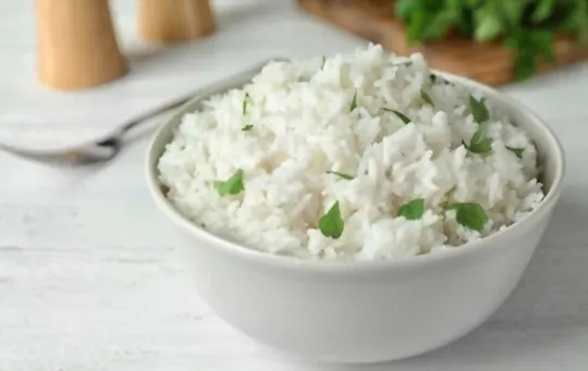 plain steamed rice